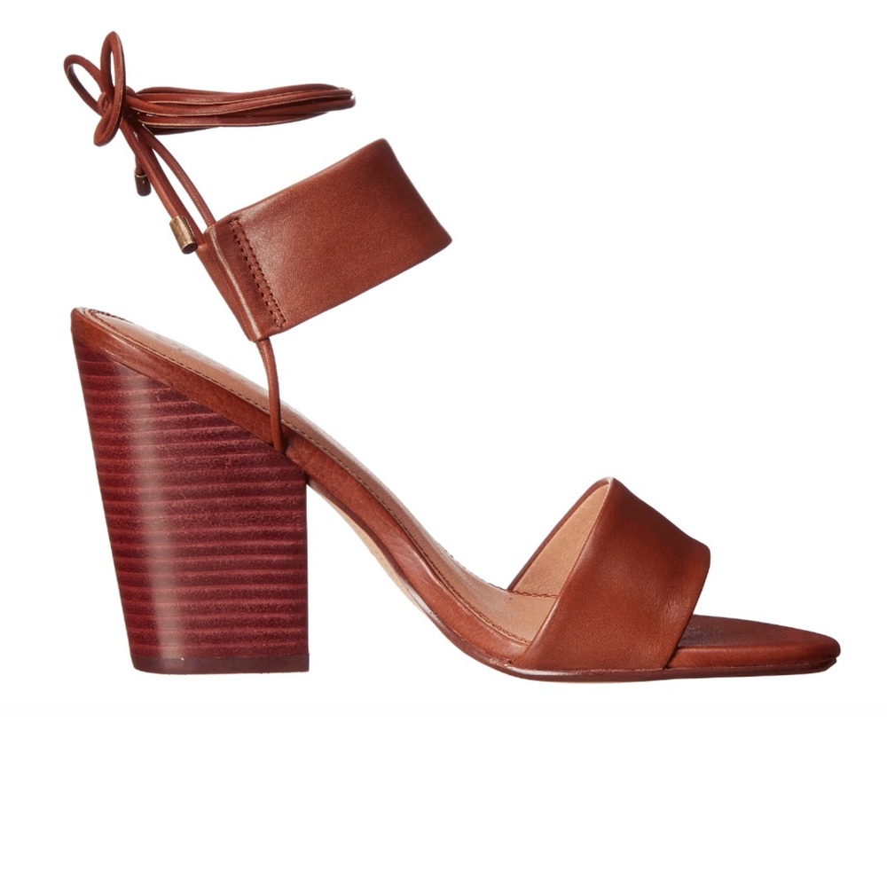 Splendid Lace Up Kenya Heels Brown NWOB